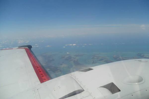 flying over FL Keys